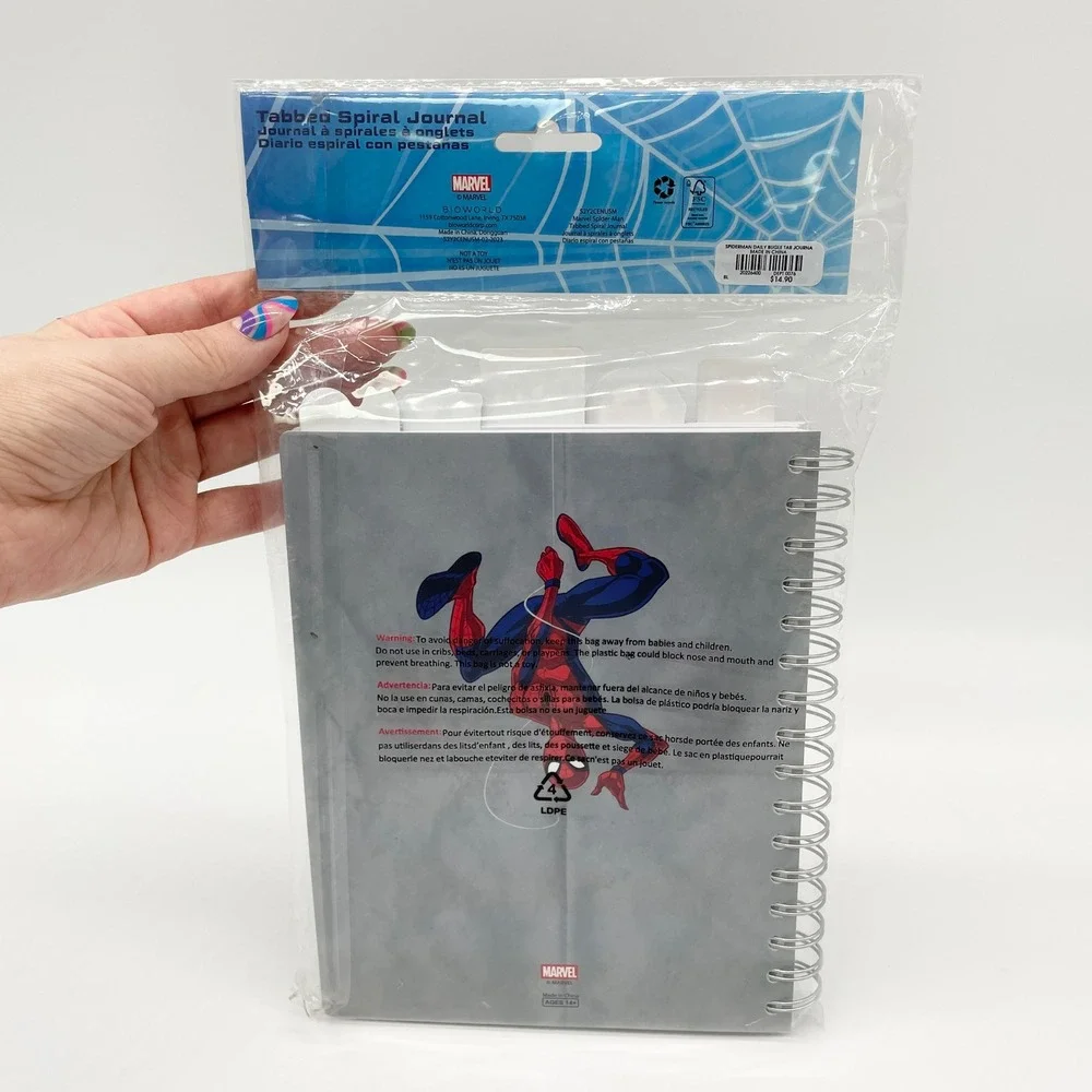 Marvel Spider-Man‎ Daily Bugle Tabbed Spiral Journal Notebook Stationery